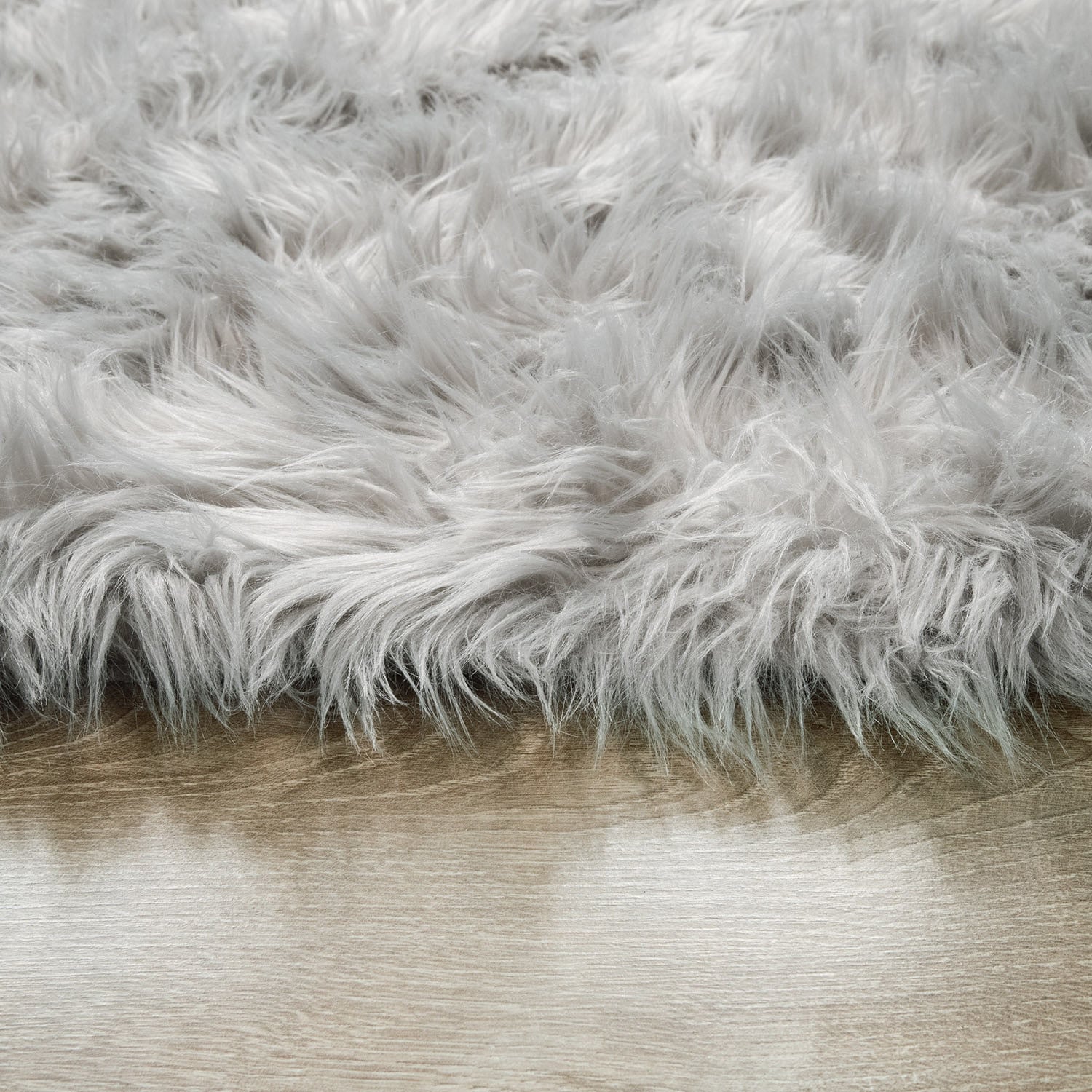 Paco Home Fellteppich »Playa 960« herzförmig 64 mm Höhe Kunstfell, Flokati-Optik, Hochflor, weich und flauschig, Uni-Farben