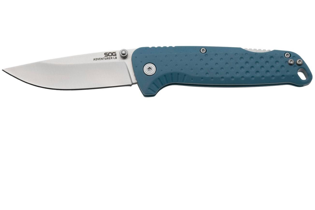 SOG Adventurer LB 13-11-03-43, Satin 5CR15MOV, Nordic Blue GRN zakmes