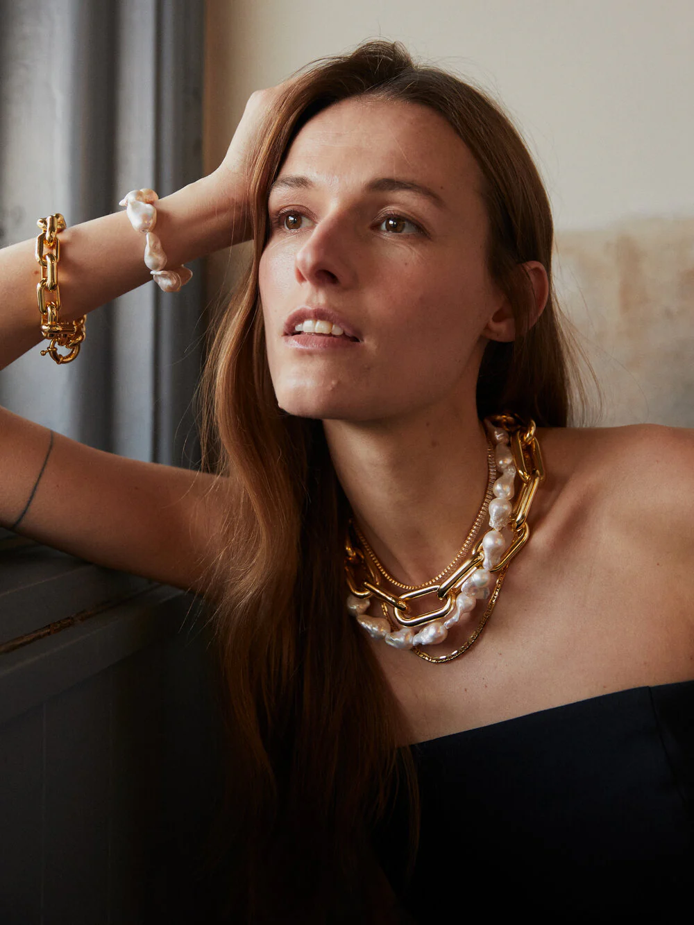 Federica Tosi  Lace Norah halskæde - 18 karat forgyldt