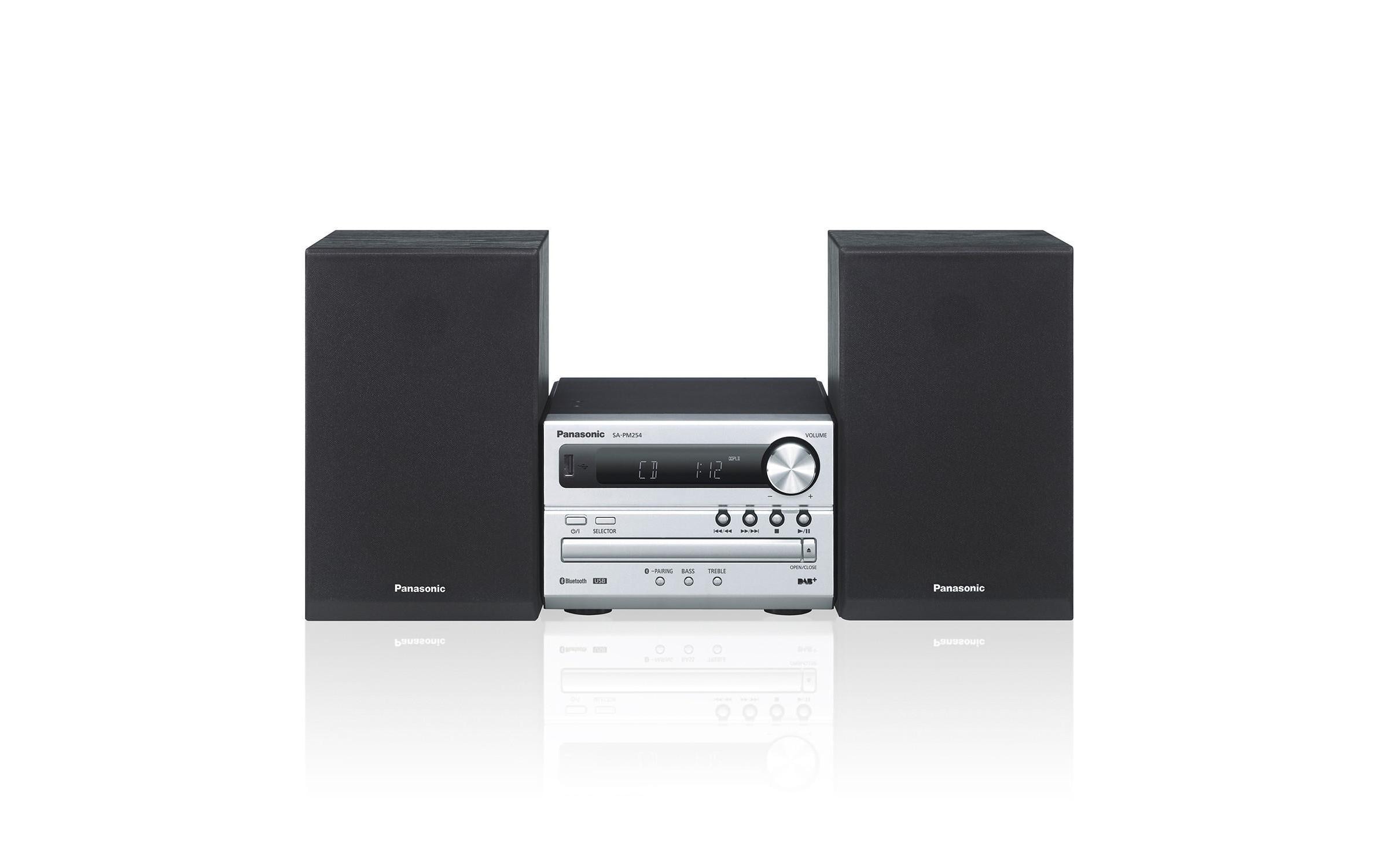 Panasonic Microanlage »SC-PM254 Schwarz« (Bluetooth Digitalradio (DAB+) | FM-Tuner )