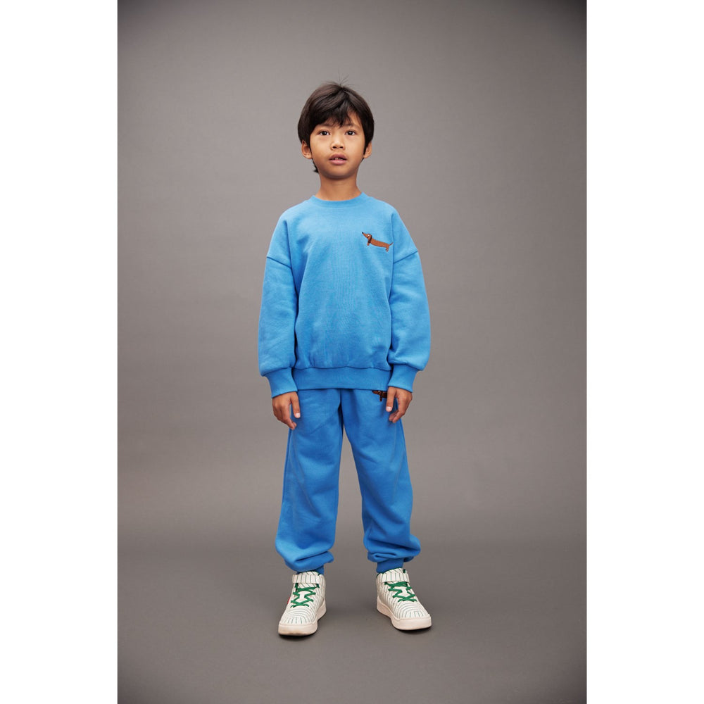 Køb Mini Rodini Blue Dog Emb Sweatshirt