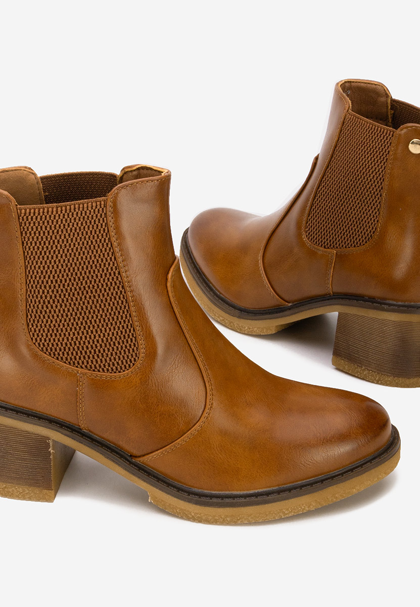 Bottines chelsea femme chameau Flaviama