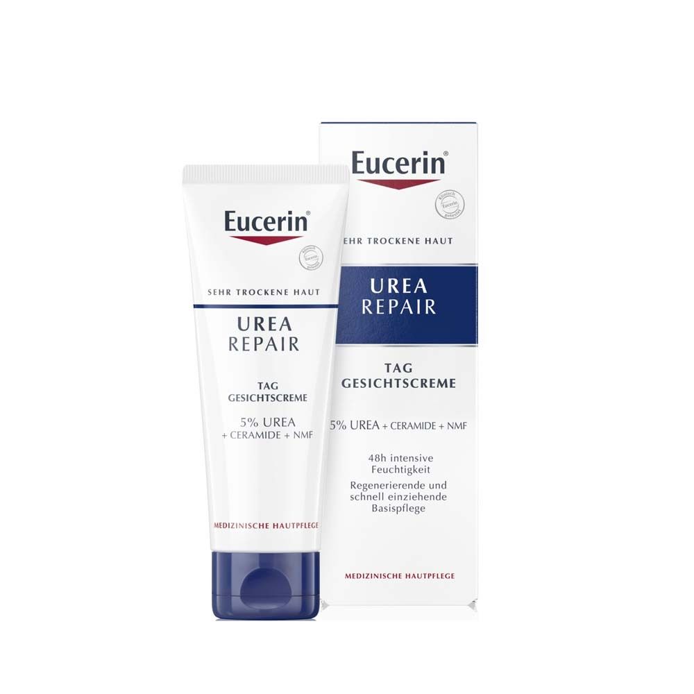 Eucerin® UreaRepair Tag Gesichtscreme – Intensive Feuchtigkeitspflege für trockene bis sehr trockene Haut - Jetzt 3€ sparen mit Code 
