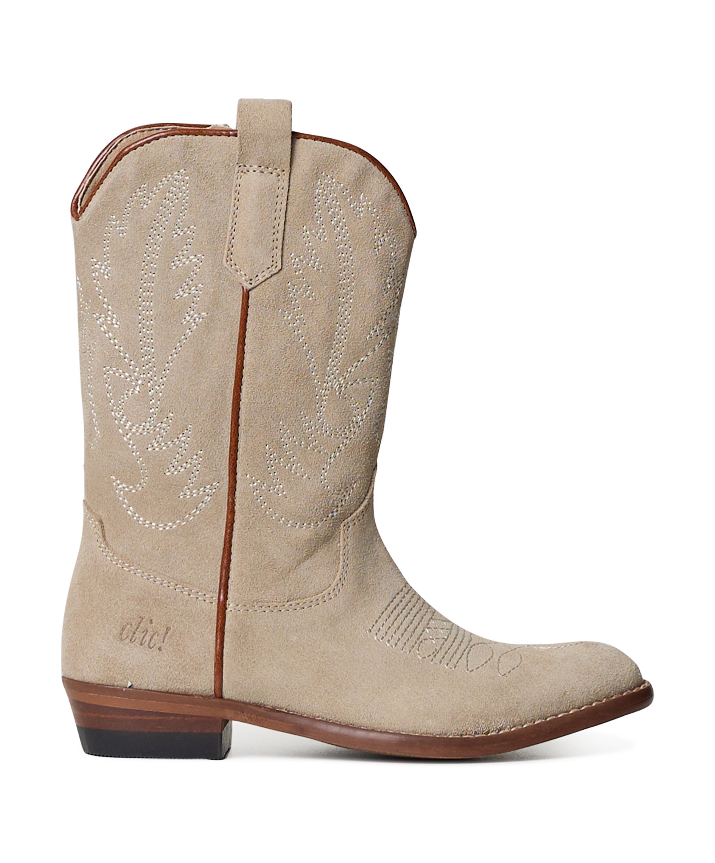 Clic! Country cuero meisjes laarzen beige
