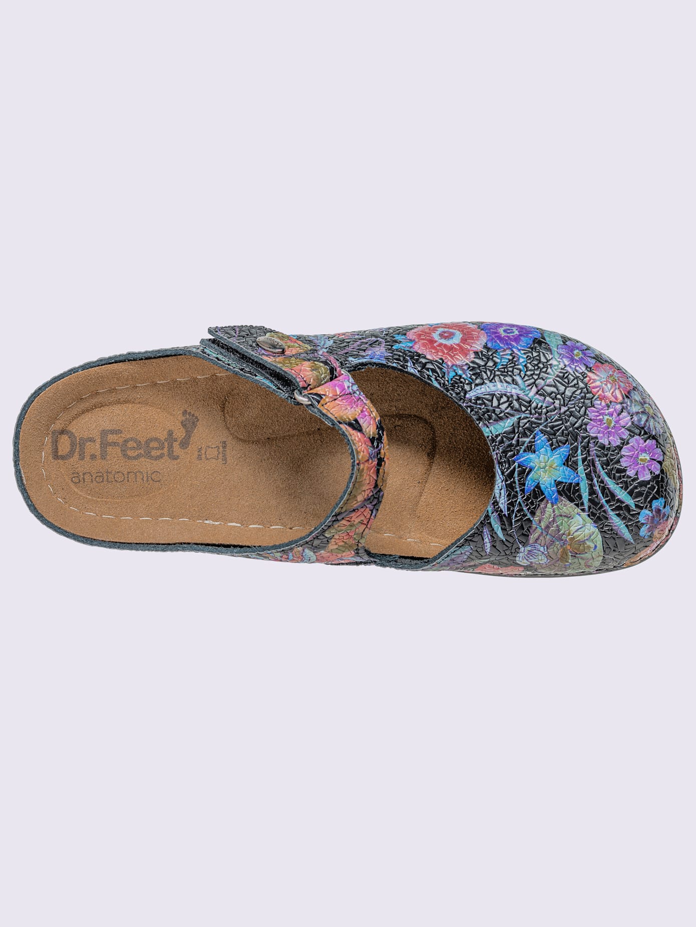 Chaussons cuir vachette gaufré