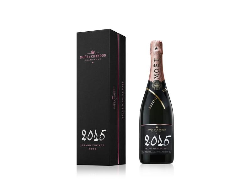 Moët & Chandon Grand Vintage Rosé 2015 0.75 l Prickelnder Schaumwein aus Frankreich
