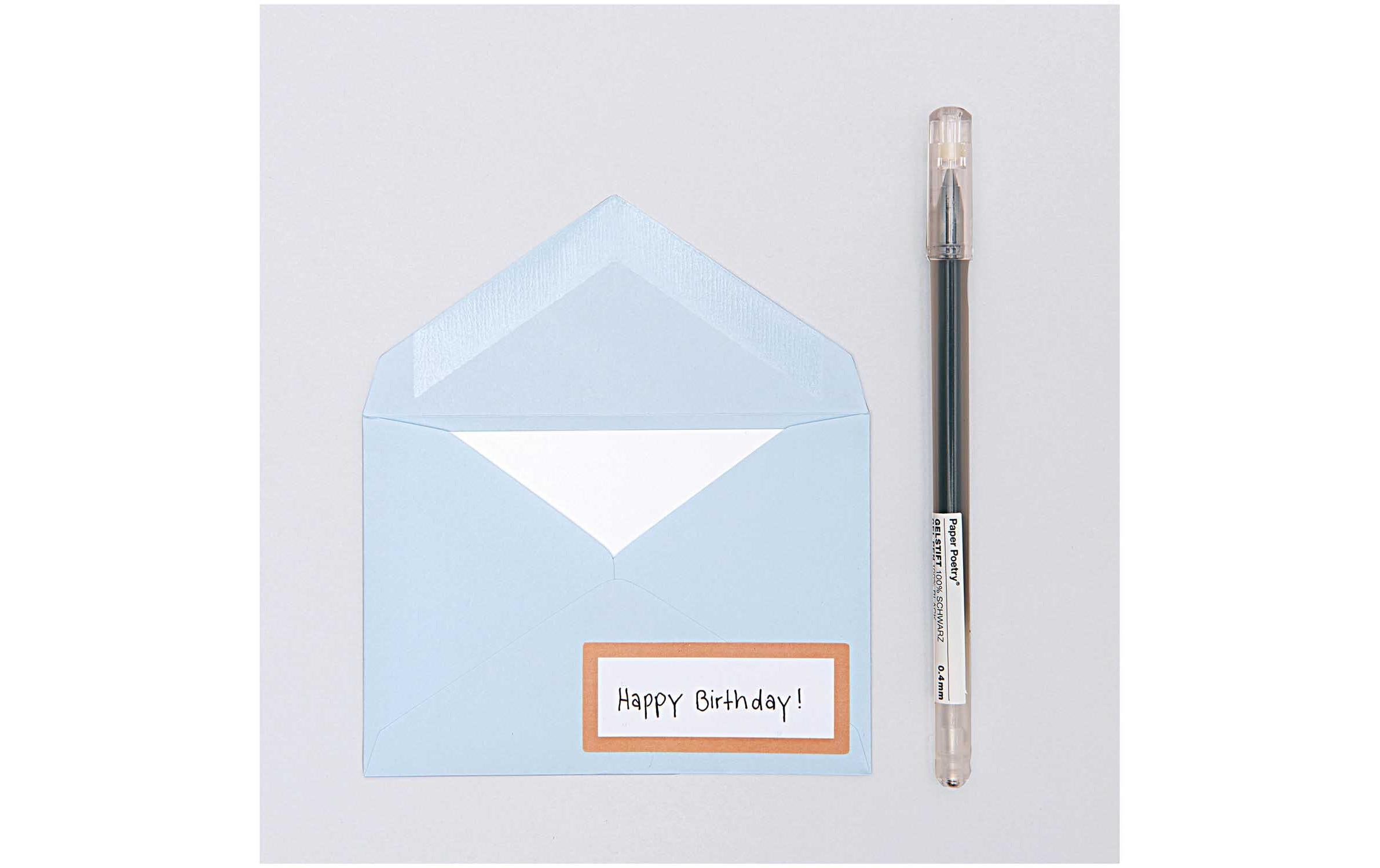 Paper Poetry Essentials Umschlag B6 HellblauKuvert B6