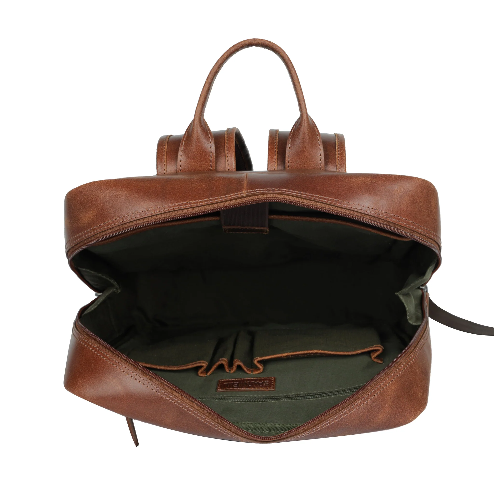 Sparwell Wallberg Worldly Warner Laptoprugzak 15,6 Inch Cognac