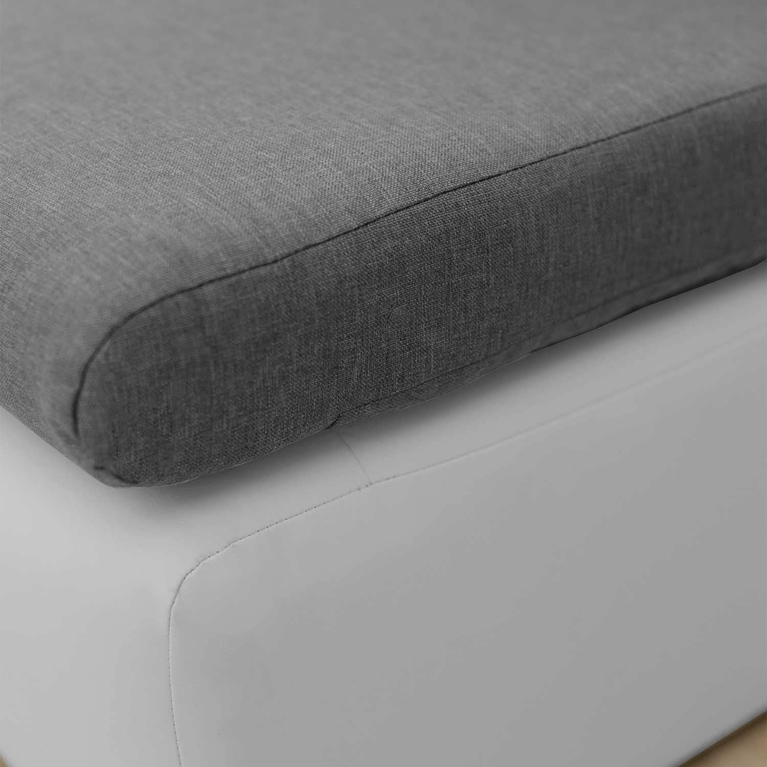 Bonni TOLEDO Lehnsessel, Sessel mit Schlaffunktion, Schlafsofa, Klappsofa, Schlafcouch, Bettsofa, vom Hersteller, Couch, Couchgarnitur, Sofagarnitur, Ideal für kleine Wohnungen (Grau/Schwarz)