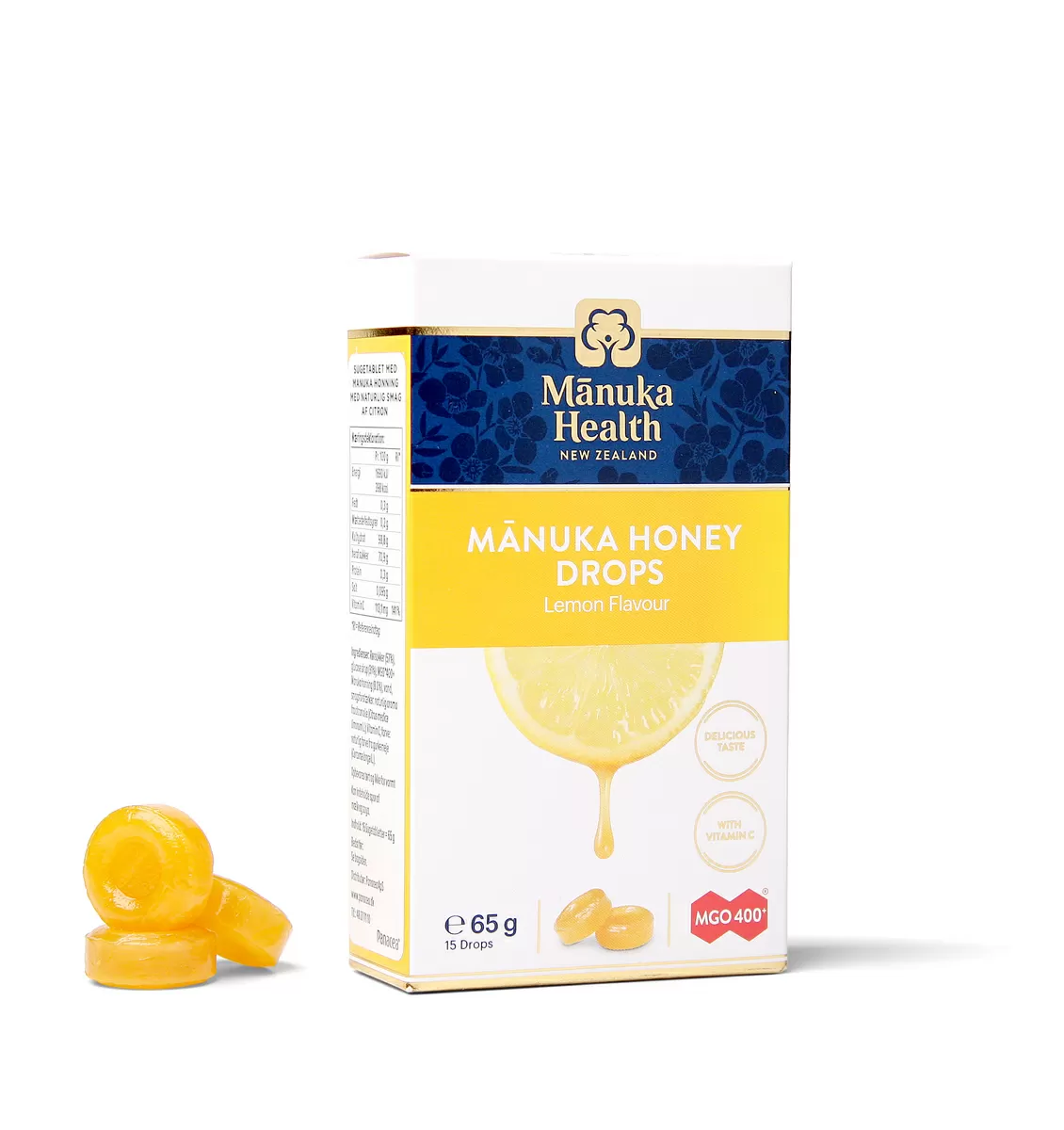 Manuka Health Honey Drops Citron - 15 sugetabl.
