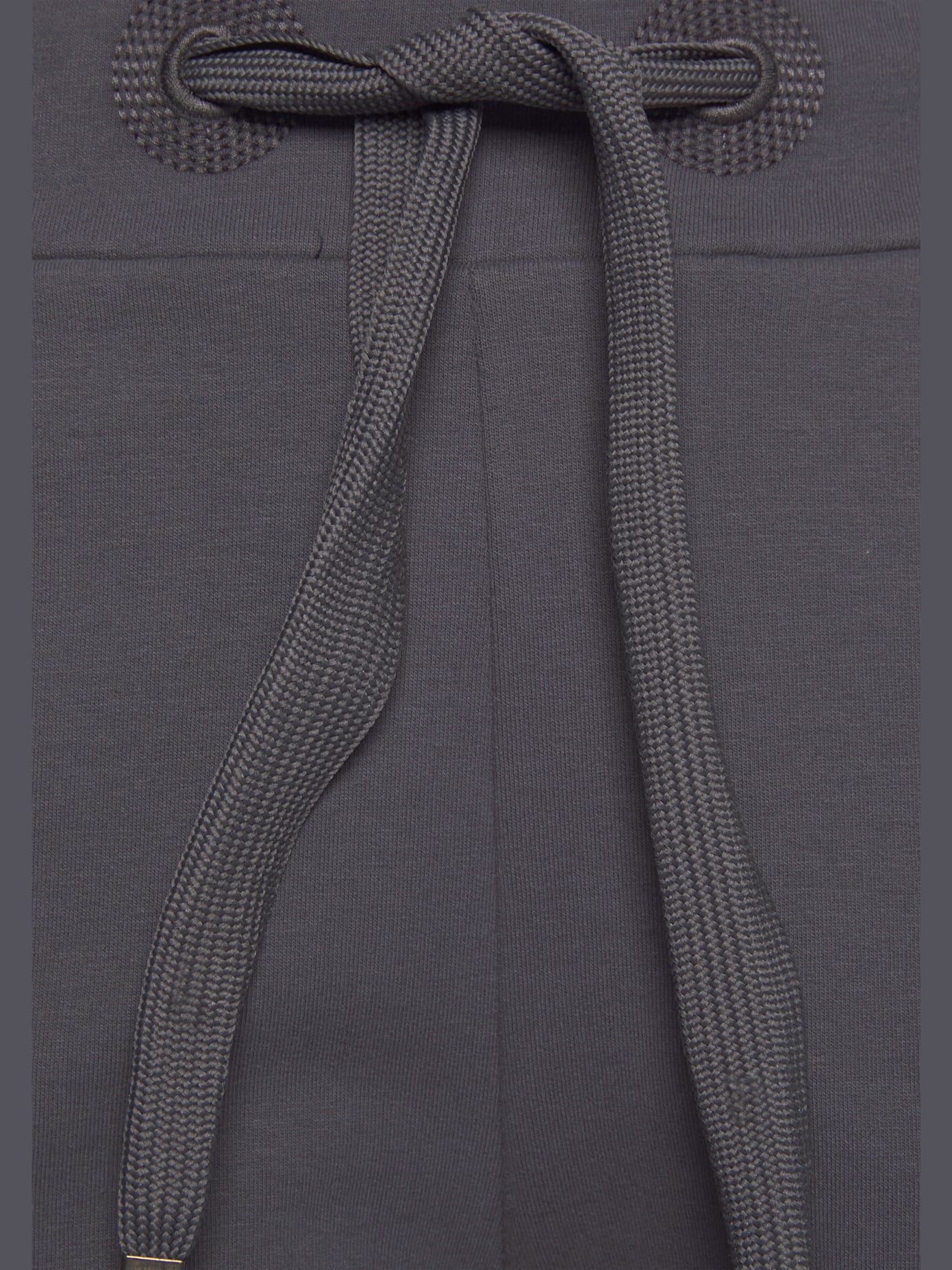 Bermuda en matière sweat large ceinture et coulisse