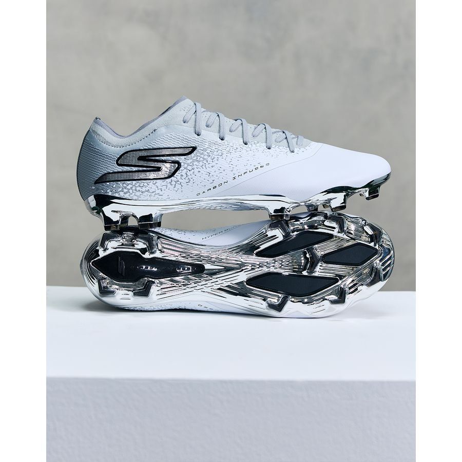 Skechers Razor 1.5 FG Electrum - Blanc/Argenté