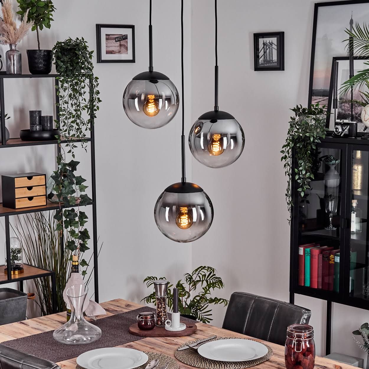 Gastor Hängeleuchte Glas 20 cm Klar