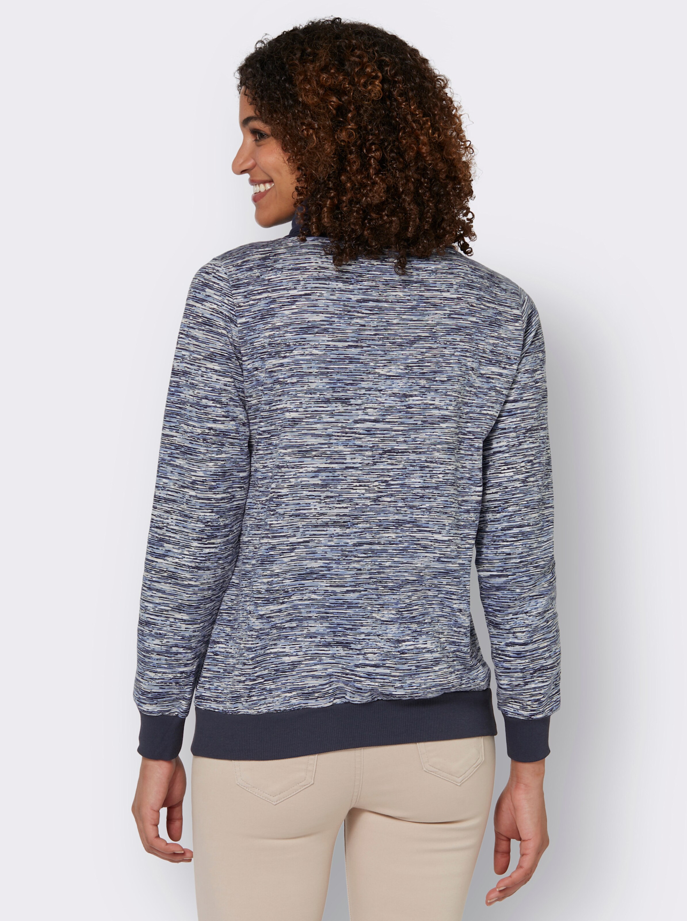 Sweatshirt mit Kontrast-Details