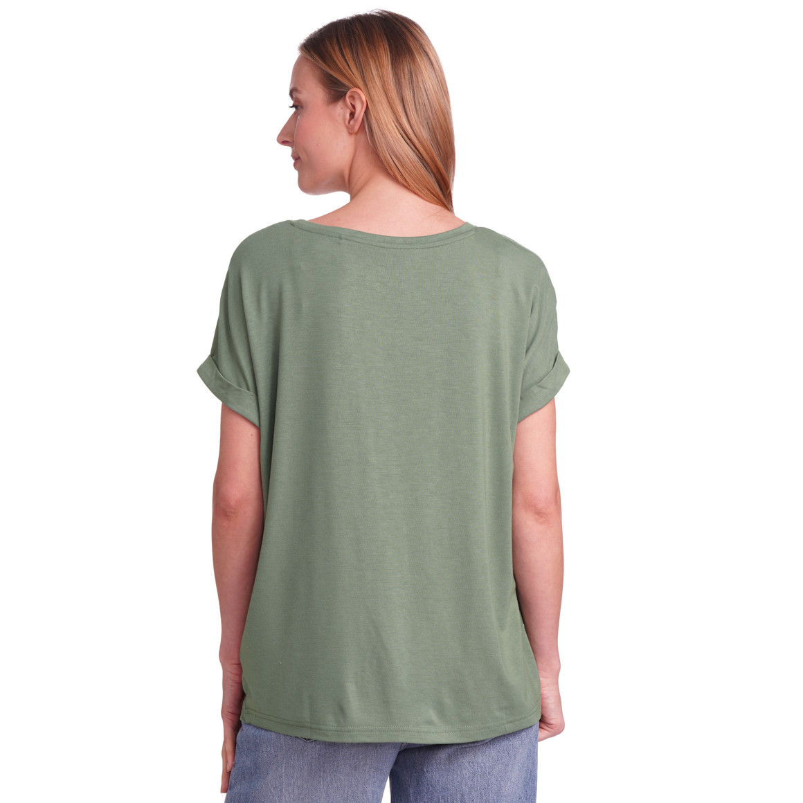 Gina Benotti Damen T-Shirt mit Print dunkelgrün