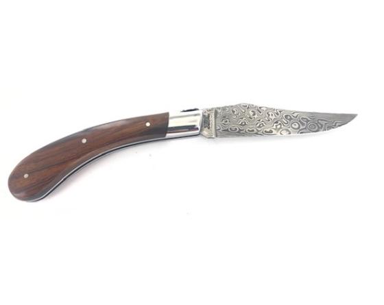 Capuchadou 12 cm Damas Bois de Fer Couteau de Poche - Capouchadou par Fontenille Pataud