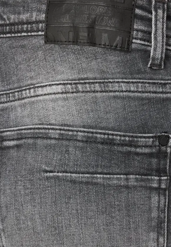 Graue Regular Fit Jeans - mid grey wash