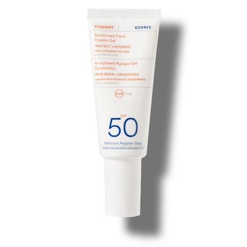 KORRES Yoghurt Sonnencreme-Gel für das Gesicht SPF50