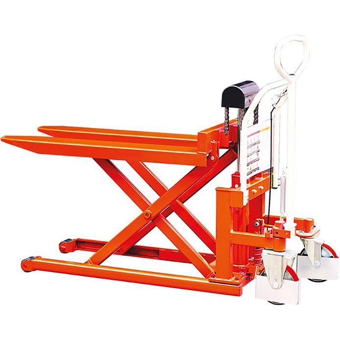 Transpalette haute levée manuel grande capacité largeur 690 mm 1000 kg