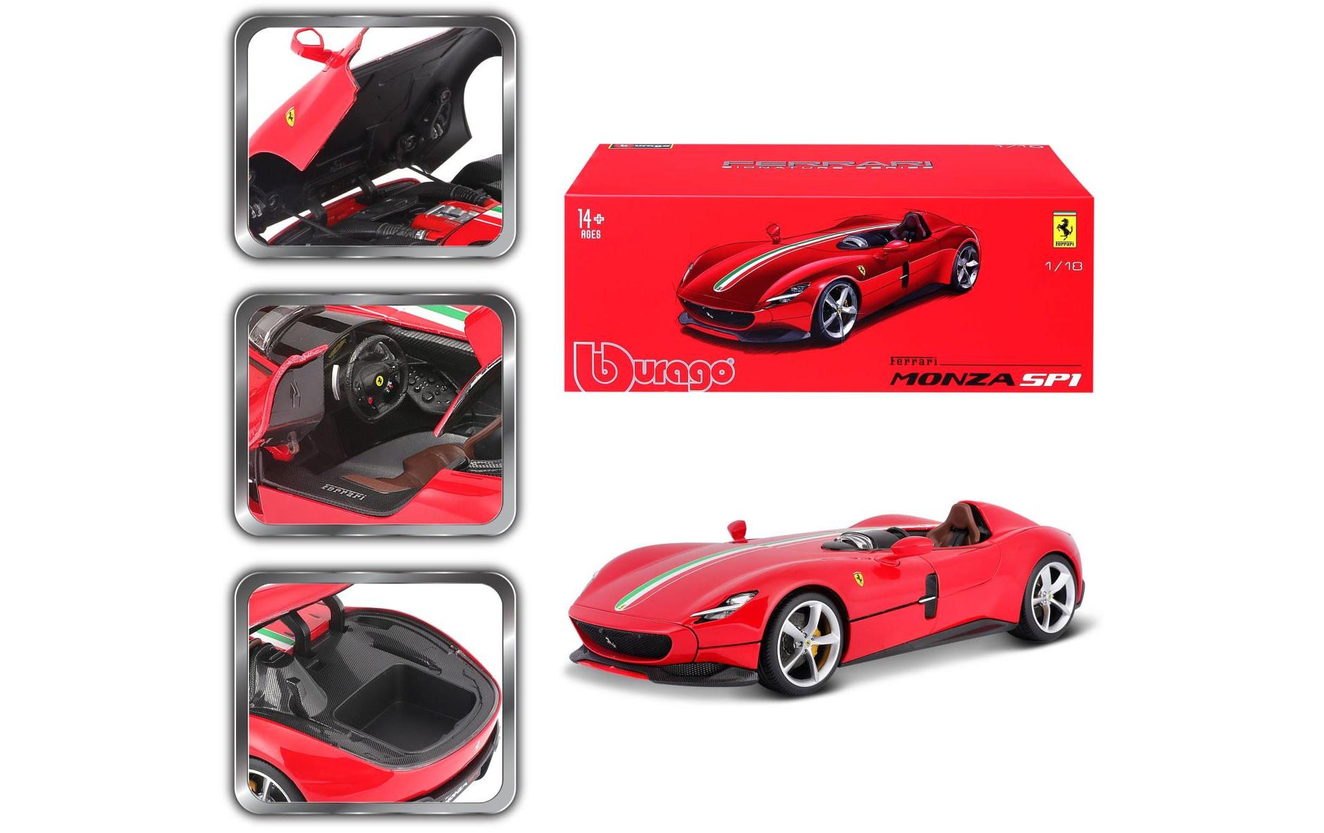 Ferrari Signature Monza SP1 Rot 1:18Sammlermodell im Massstab 1:18