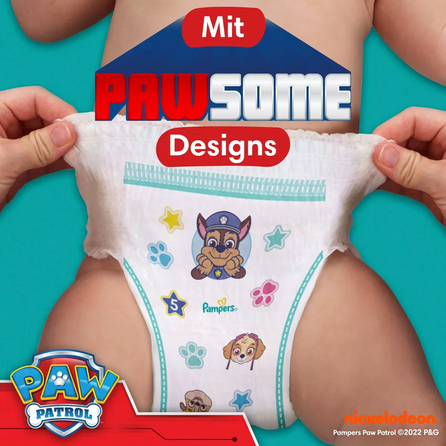 Pampers Baby-Dry Pants Paw Patrol, Gr. 6 Extra Large 14-19kg, Monatsbox (1 x 138 Pants)