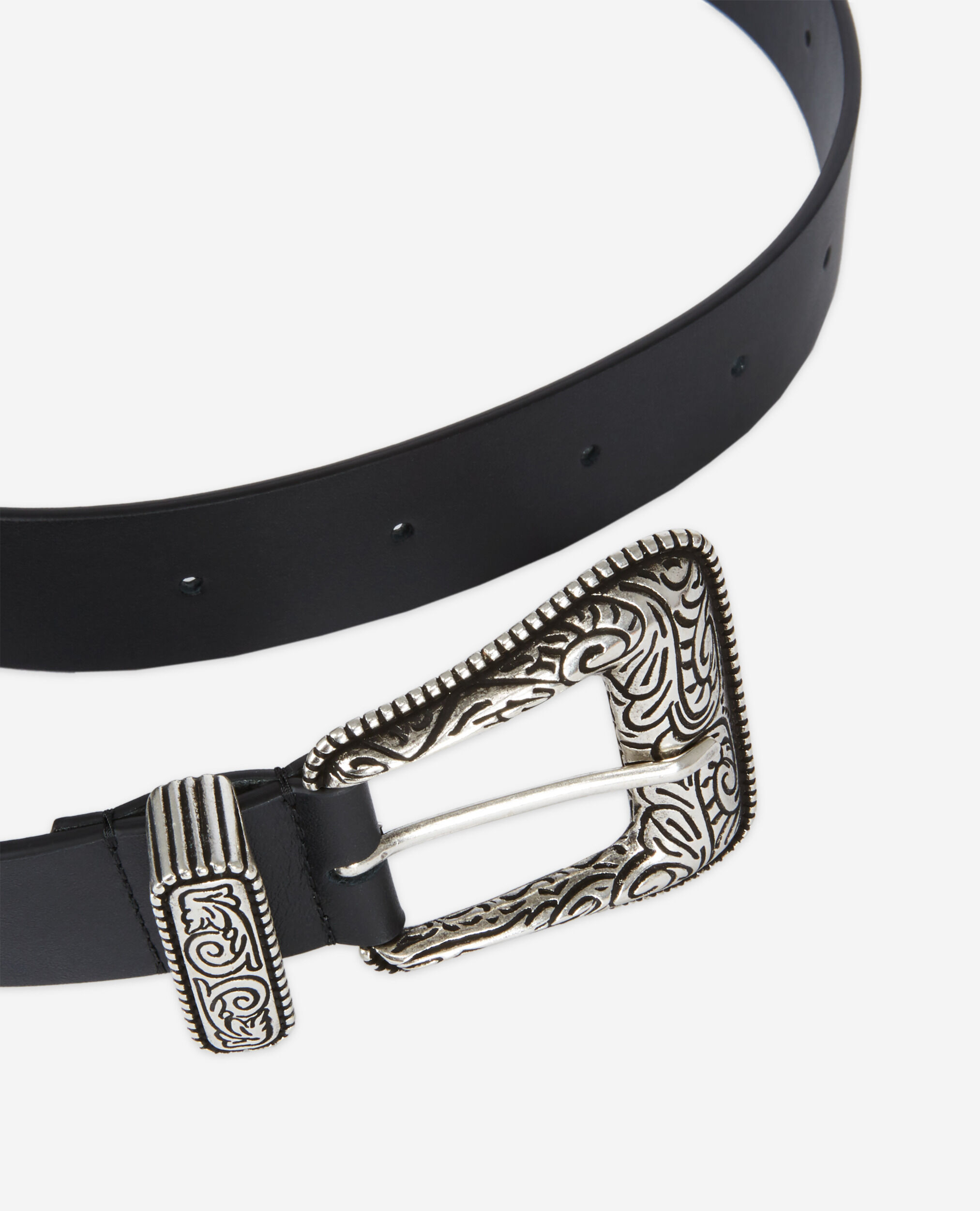 Ceinture en cuir noire