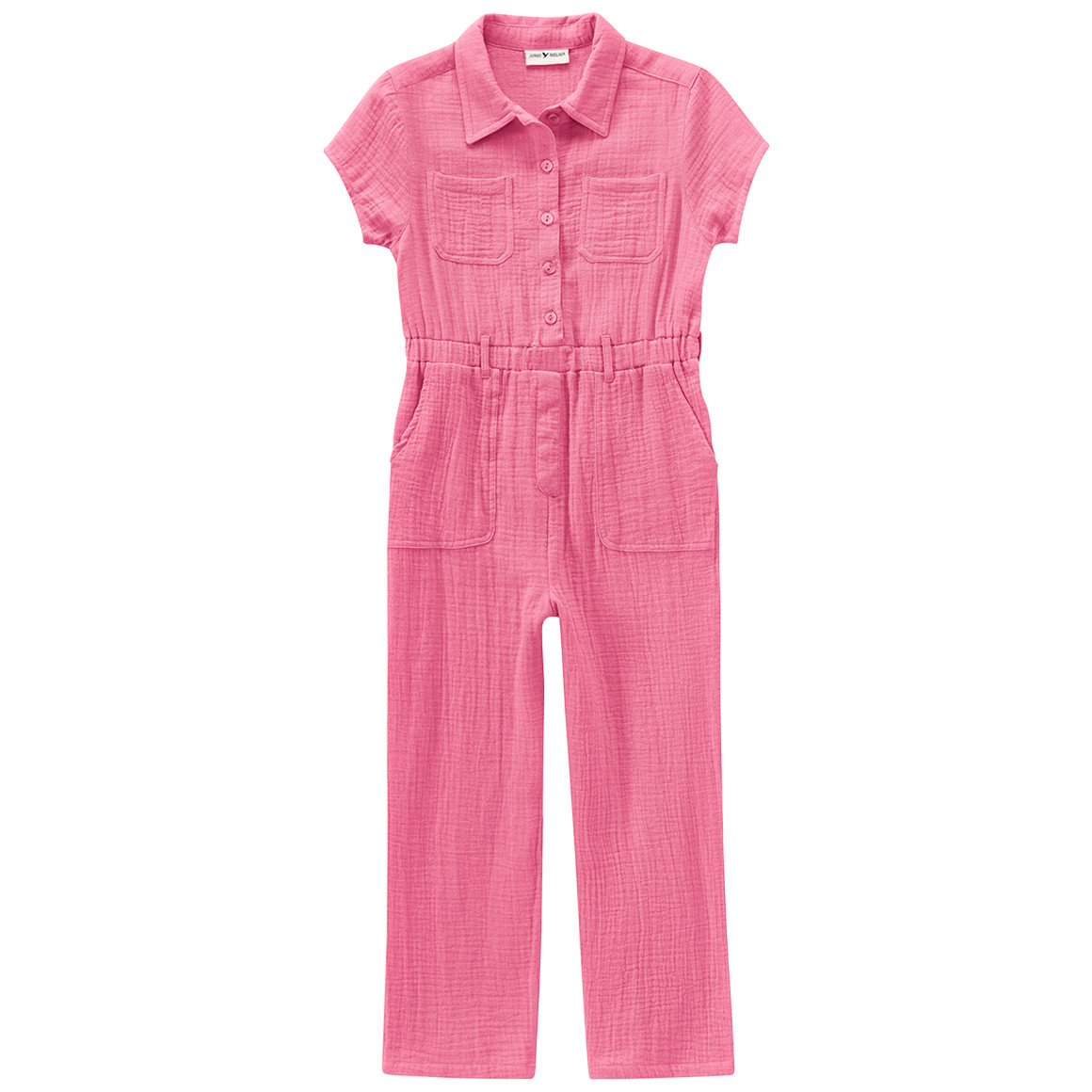 Jonas Nielsen Mädchen Musselin-Jumpsuit aus Bio-Baumwolle hellpink