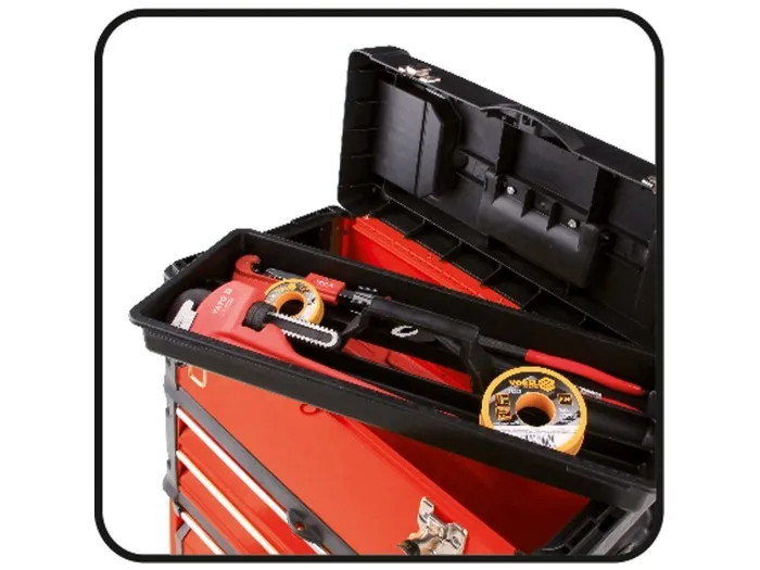 Yato YT-09101, Værktøjskiste, Metal, Sort, Rød, 45 kg, 520 mm, 320 mm