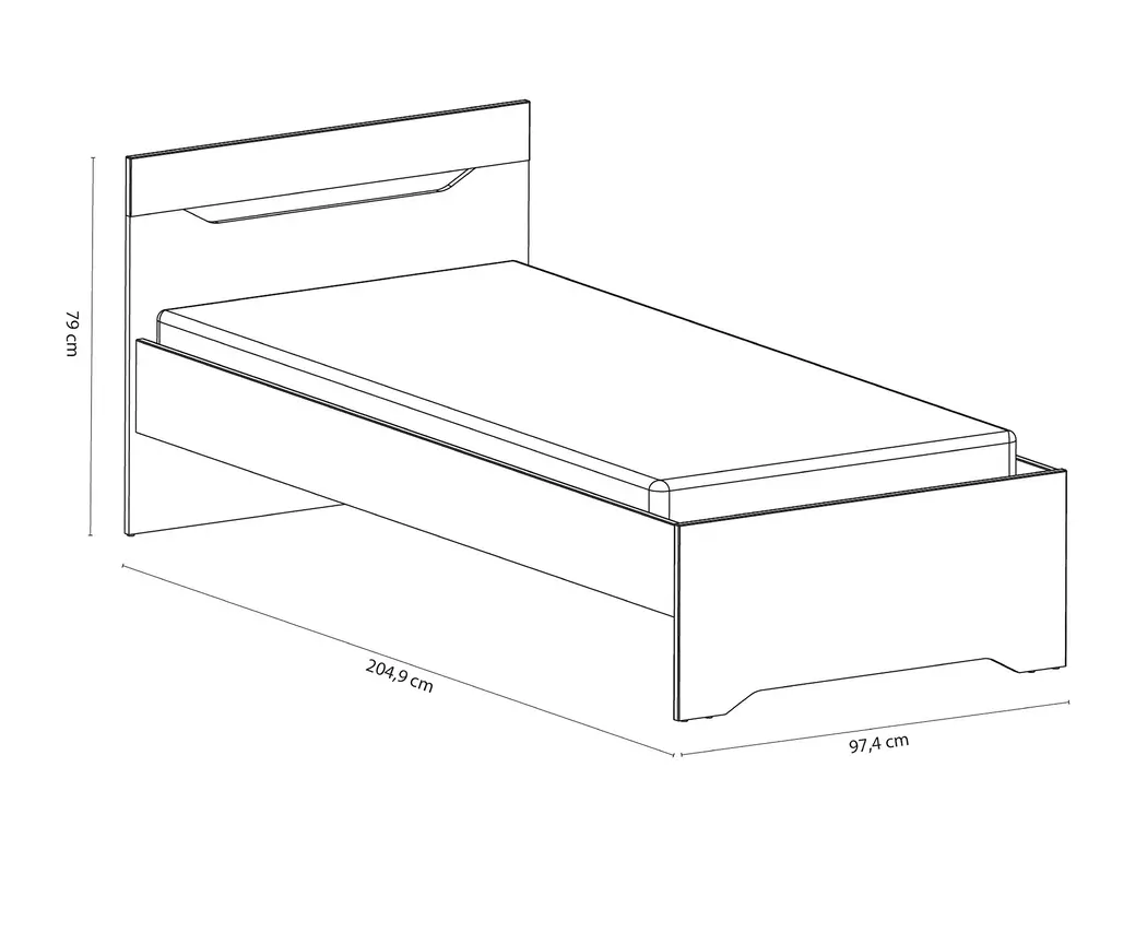 Bett Genius 90 x 190/200 cm