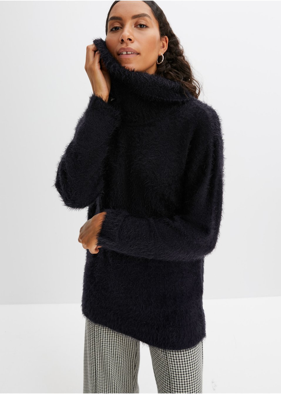 Pull duveteux oversize