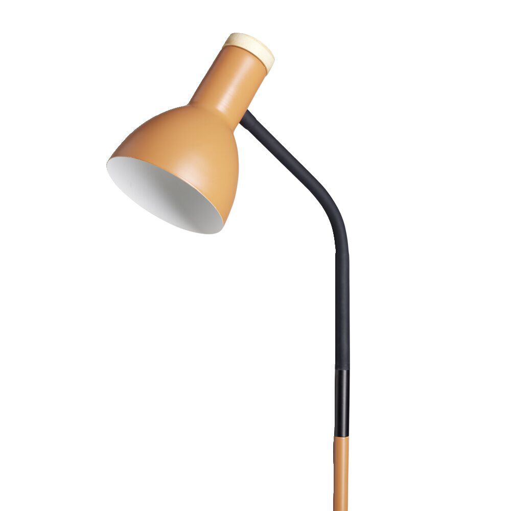 Lampadaire noir et orange H150cm