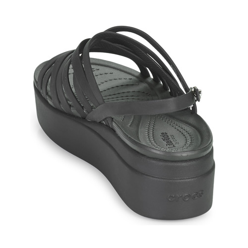 Crocs - CROCS BROOKLYN STRAPPY LOWWDGW - Noir