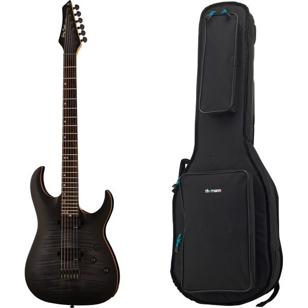 Harley Benton Amarok-BT BKNT Flame Bu Bundle