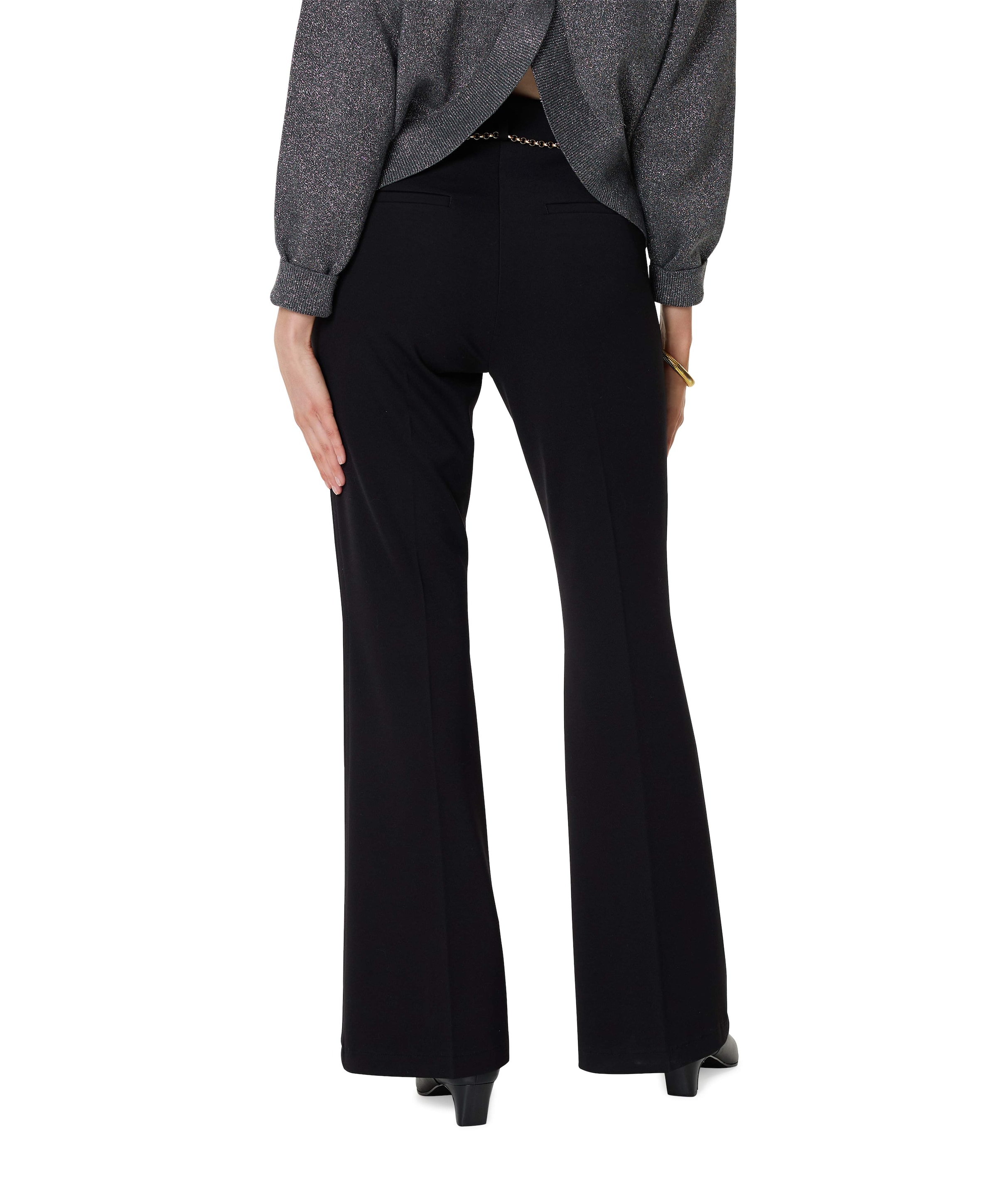 Cambio Fawn flap pocket dames broek zwart