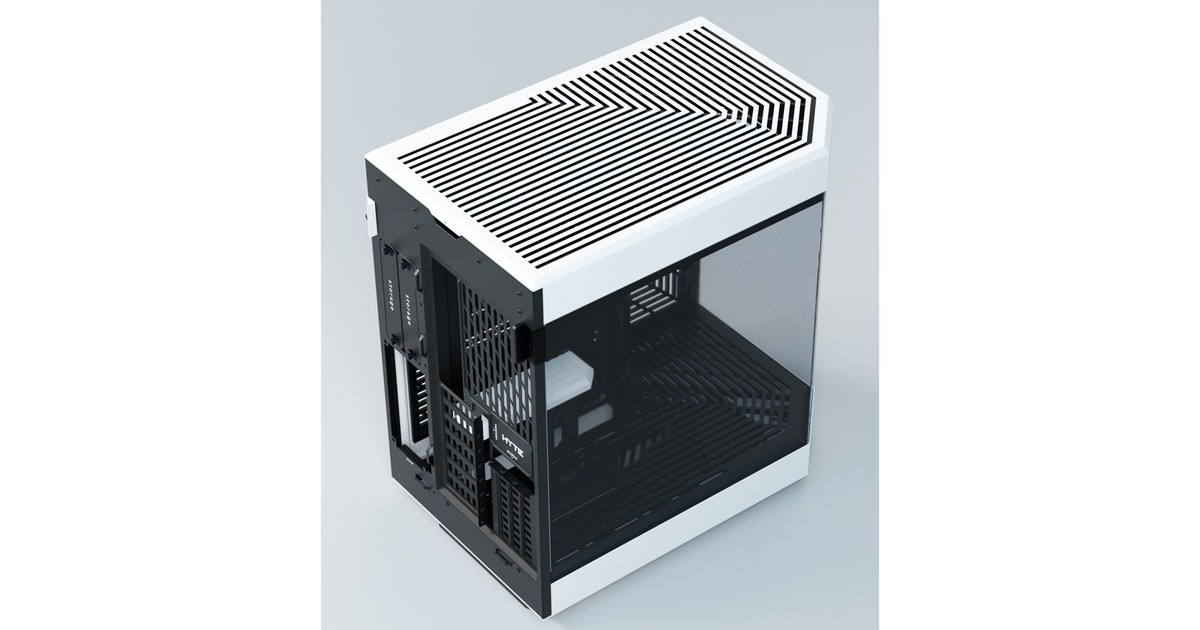 HYTEY60 midi tower behuizing  (Wit/zwart | 3x USB-A | Tempered Glass)