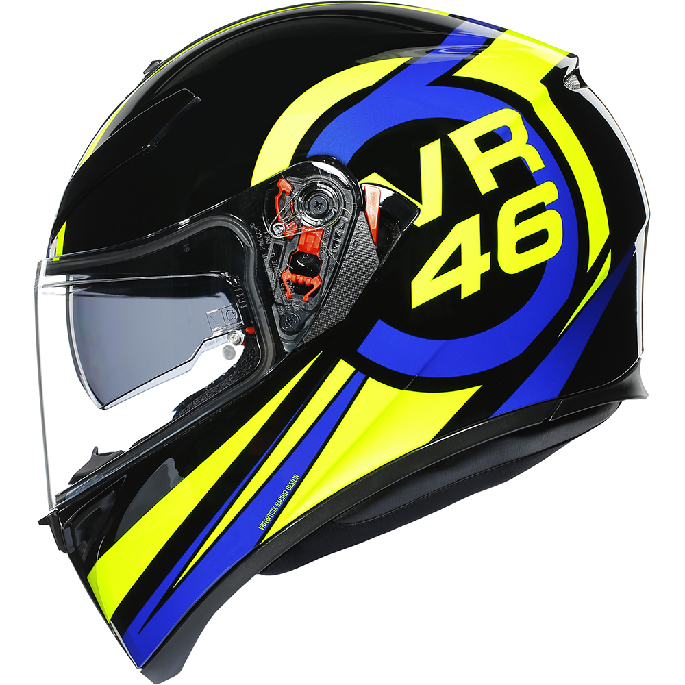 AGV - Casque K3 SV Ride 46 Noir / Bleu / Jaune