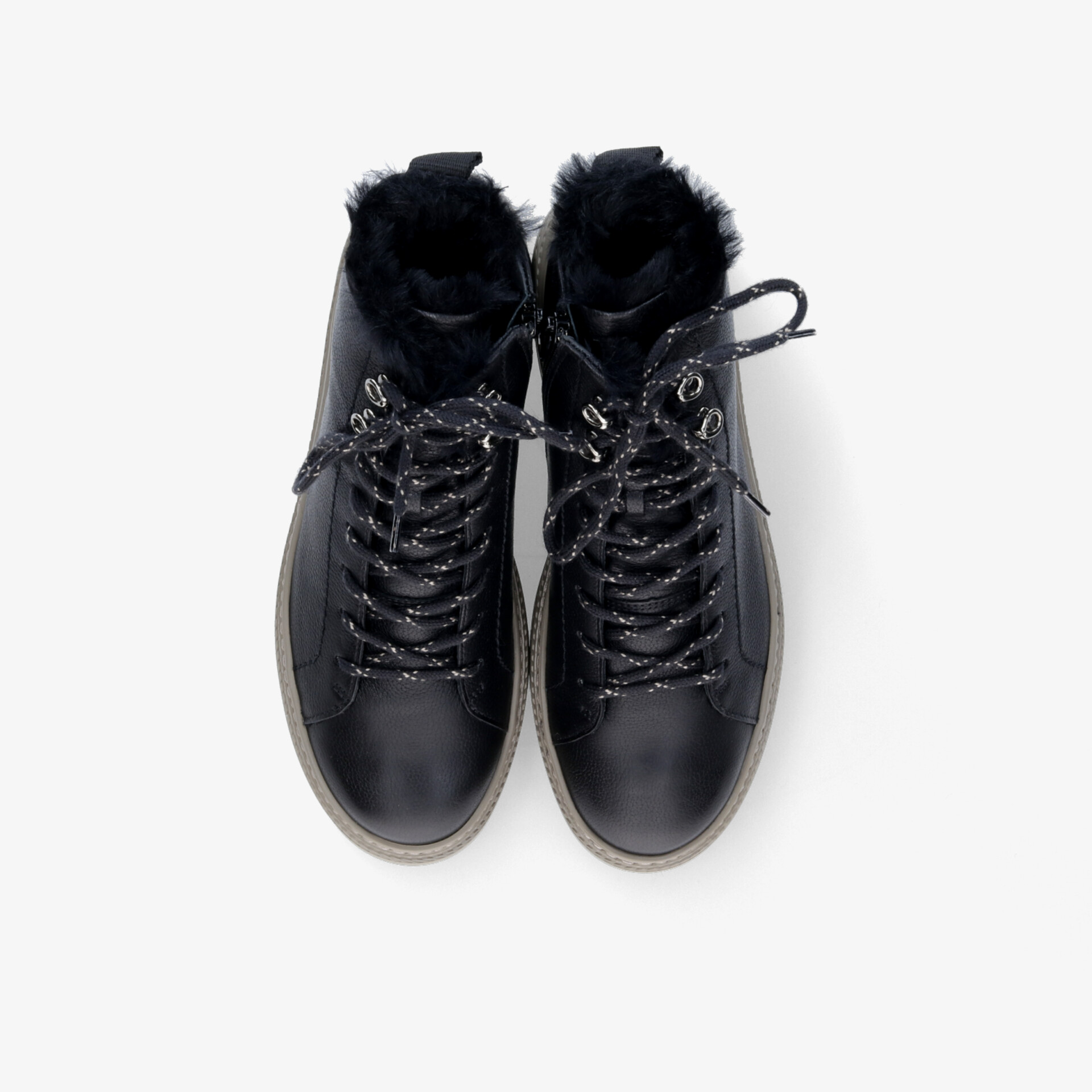 paul green Unisex Schnürstiefeletten schwarz