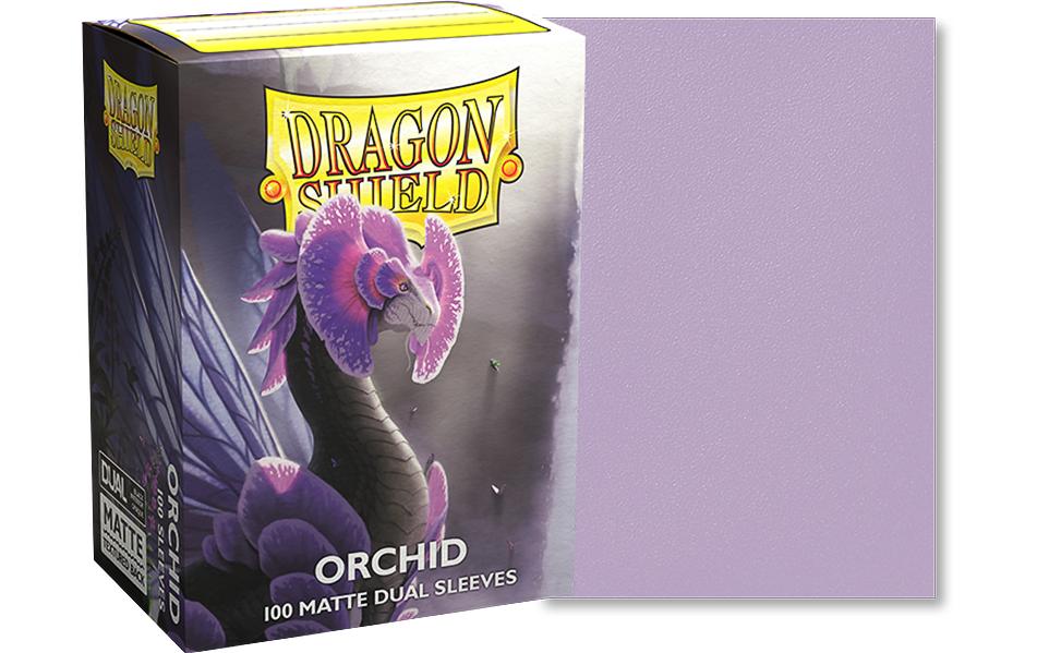 Kartenhülle Dual Matte: Orchid Standardgrösse Lila 100Deckbox mit 100 Kartenhüllen im Format 63 x 88 mm
