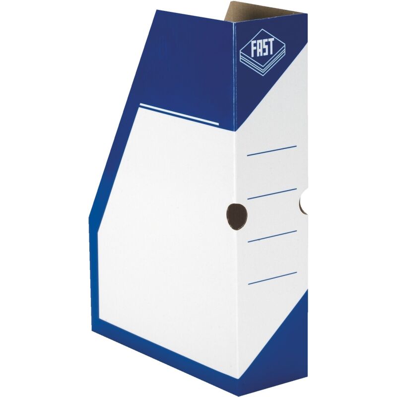Range-revues Fast bleu dos 8 cm