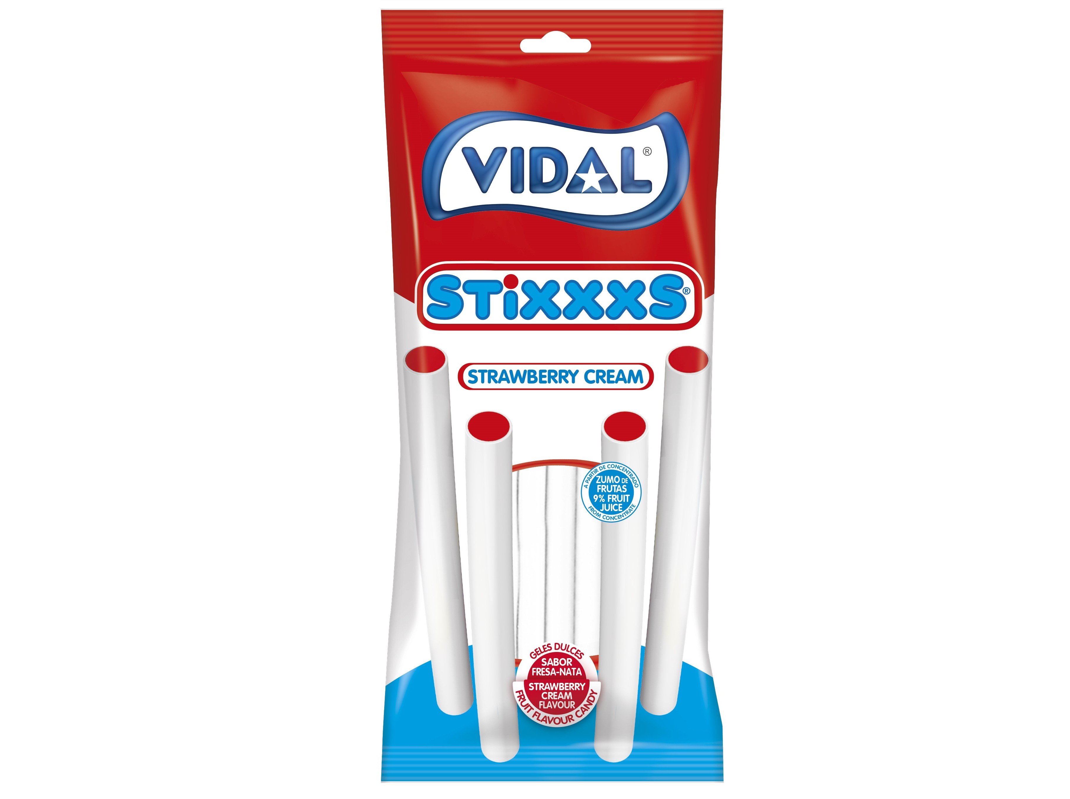 GOMAS VIDAL STIXXXS FRESA NATA 90G