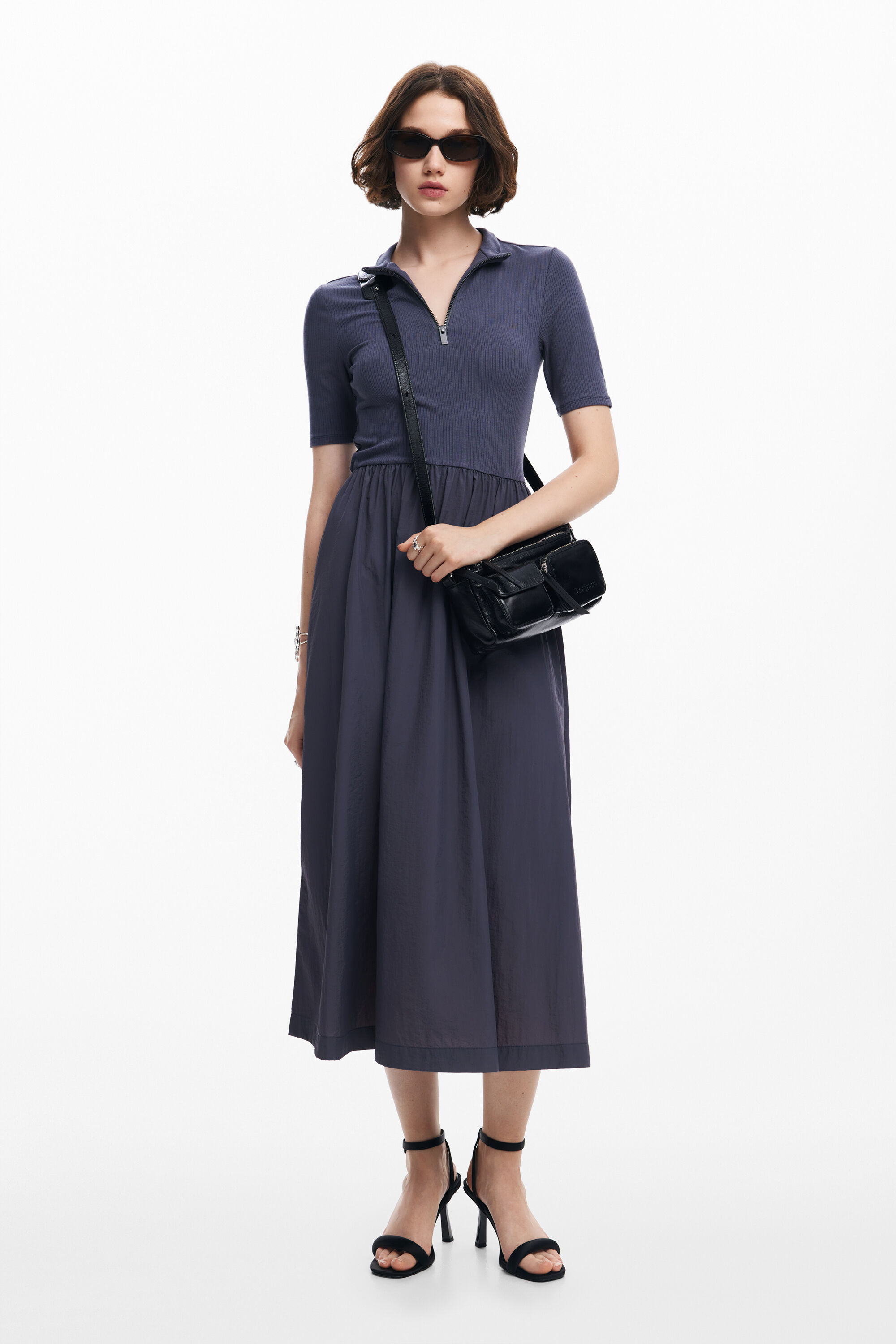 Vestido midi híbrido