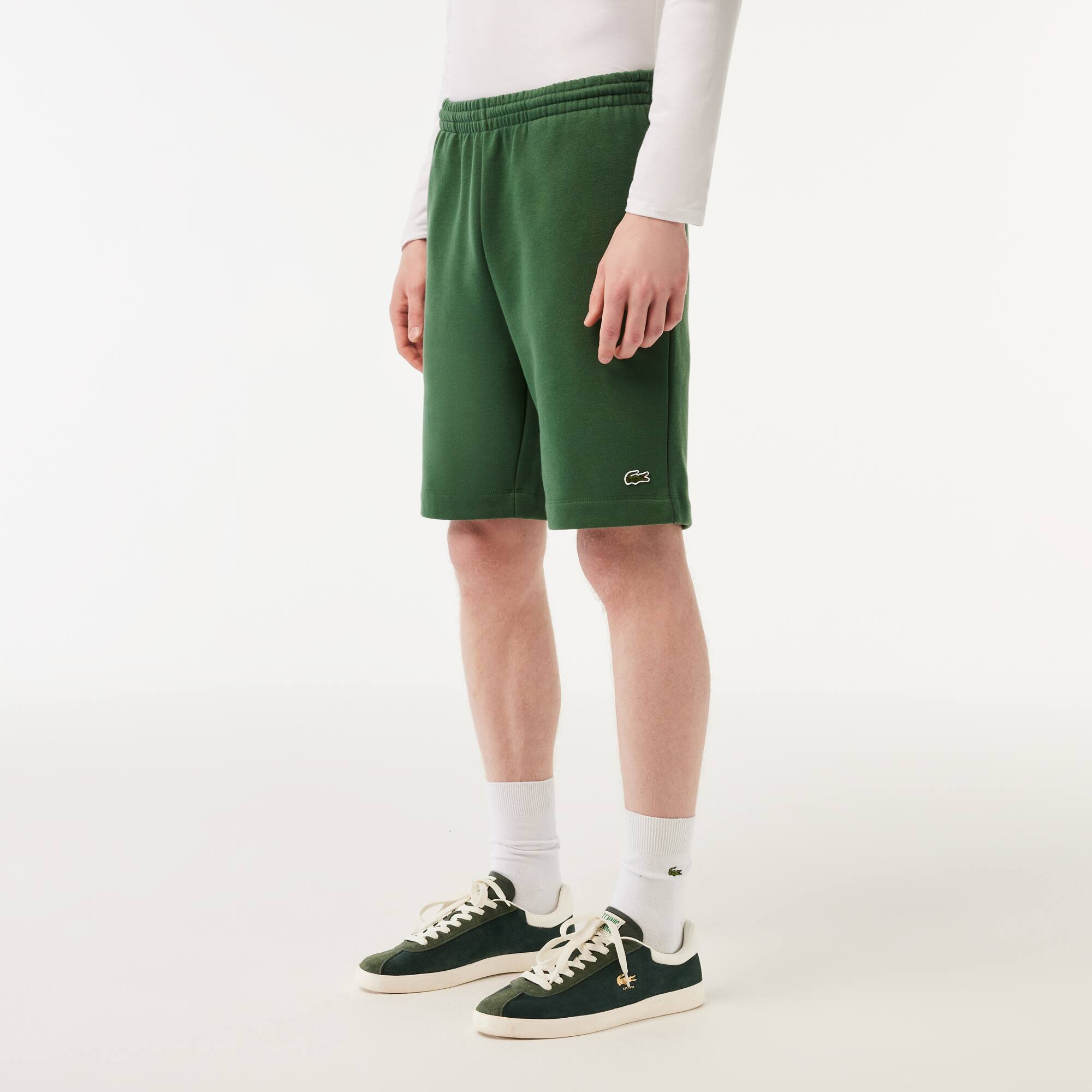 Short jogger en molleton Shorts - Vert - Lacoste - Homme