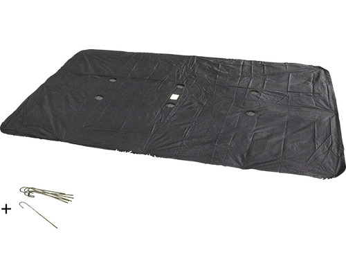 Inground trampolinehoes EXIT rechthoekig 305 x 519 cm zwart