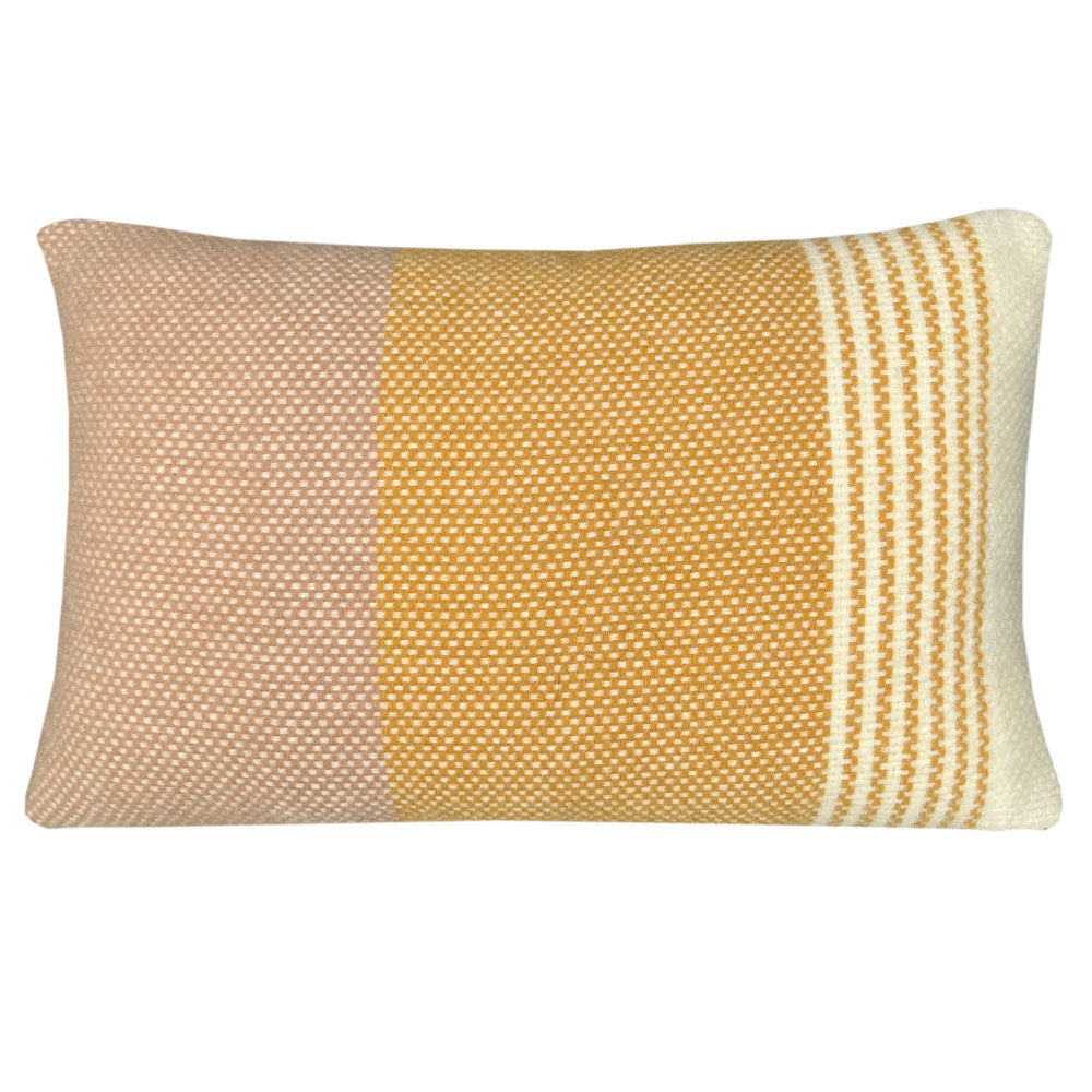 Malagoon Festivity Wool Sierkussen 60 x 35 - Yellow