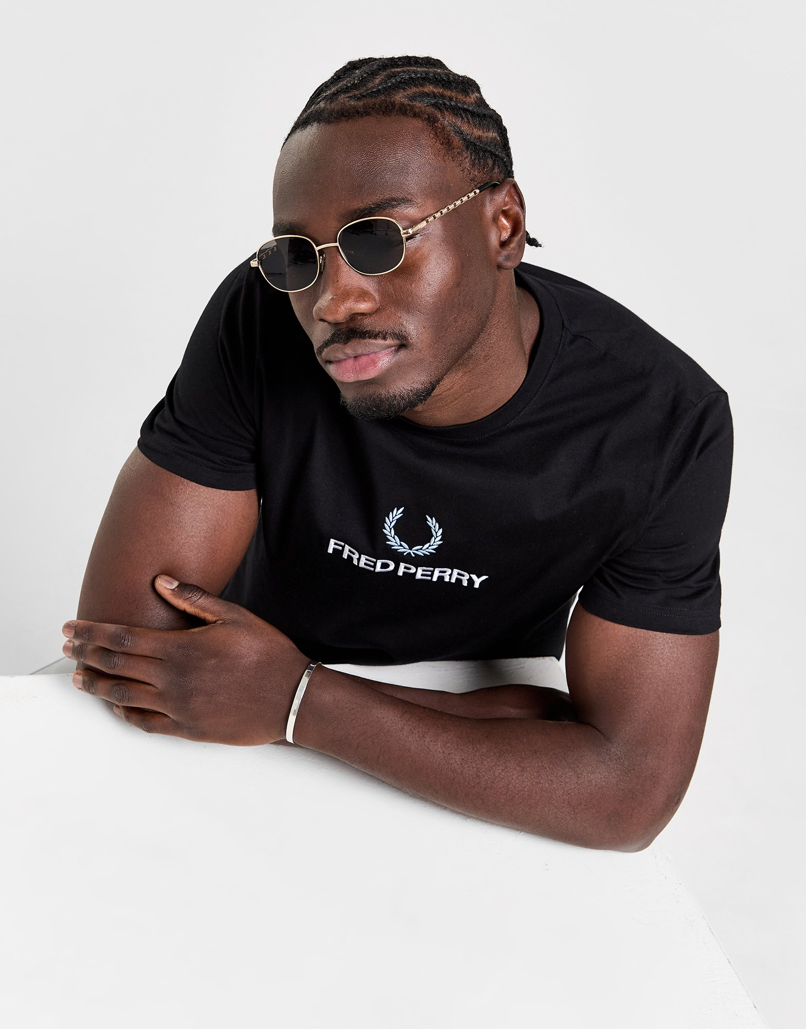 Fred Perry T-Shirt Global Stack Logo Homme