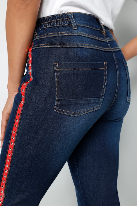 Jeans, Slim Fit, Ziernietenstreifen, 5-Pocket