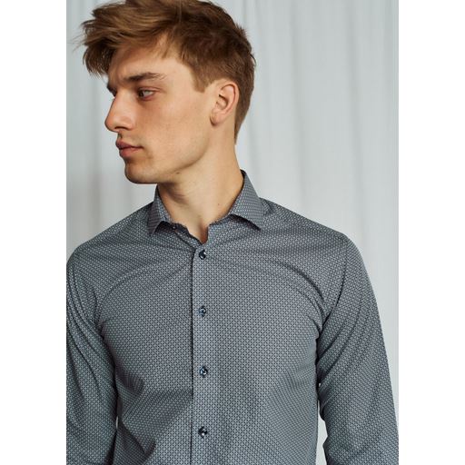 Bruun & Stengade Dwight Skjorte, Dark Blue, 46