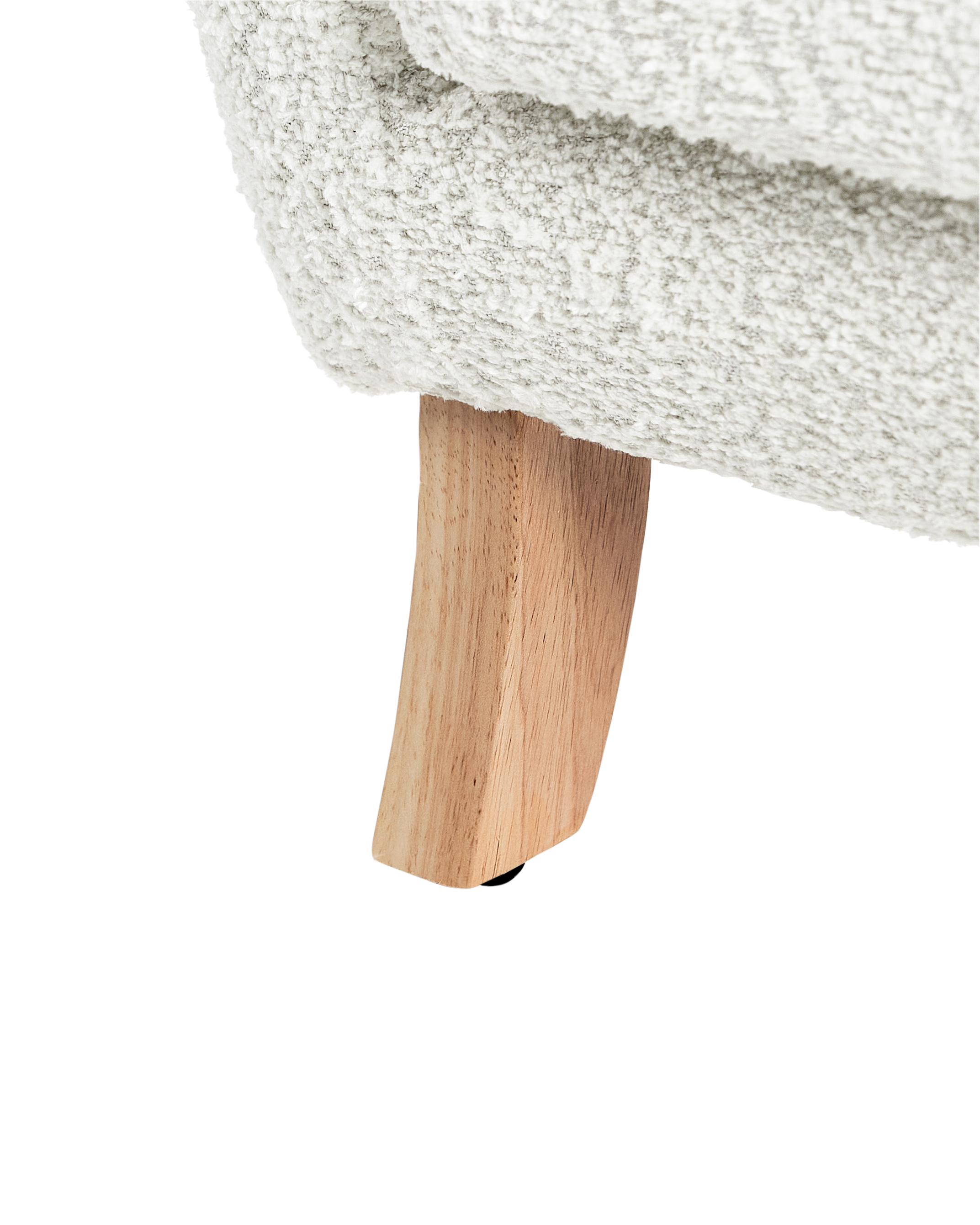 Kinderfauteuil FARUM Bouclé Gebroken wit