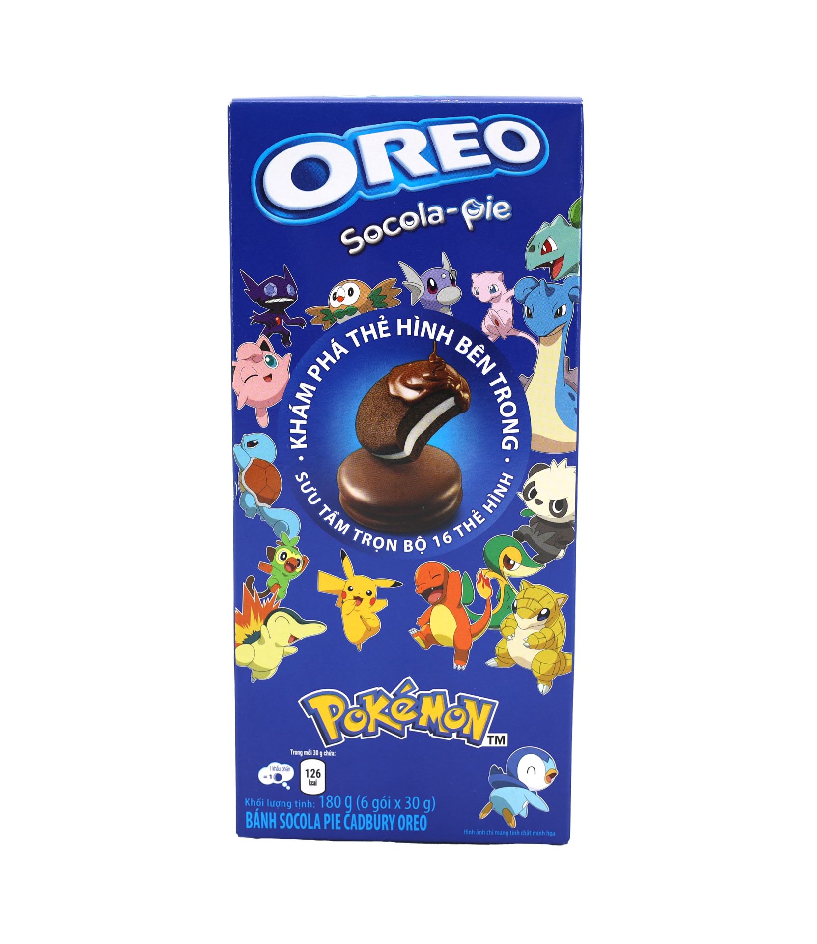 Oreo Pokemon Pie Choco 180g MHD:26.1.25