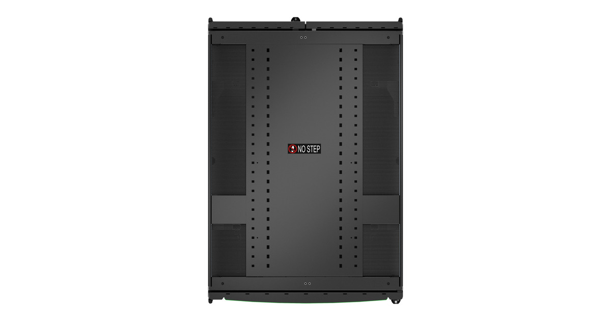 APCNetShelter SX AR3140B2, 42U server rack  (Zwart/groen, 1991H x 750B x 1070D mm, met zijpanelen)